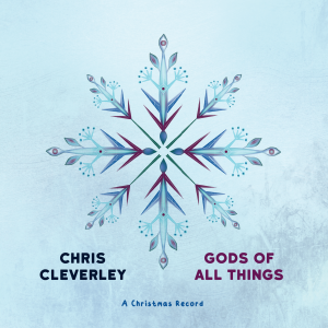The cover of "Gods of All Things" which features a snowflake with red tips converging in the middle.